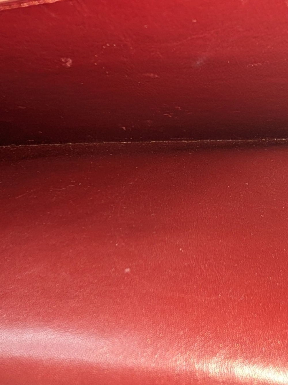 Vintage Cartier Burgundy Leather Clutch - Picture 7 of 7
